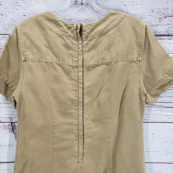 J.CREW Women's Linen Blend Lace Up Cargo Dress Size 6 - Picture 13 of 14
